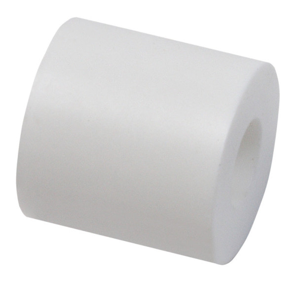 Distanzhülsen 15 × 6,4 × 10 mm, Kunststoff weiß, 4 Stück