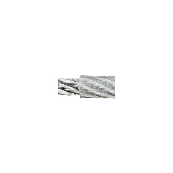 Stahldrahtseil 2/3 mm, 6 × 7 + FE, verzinkt, PVC-ummantelt, Meterware