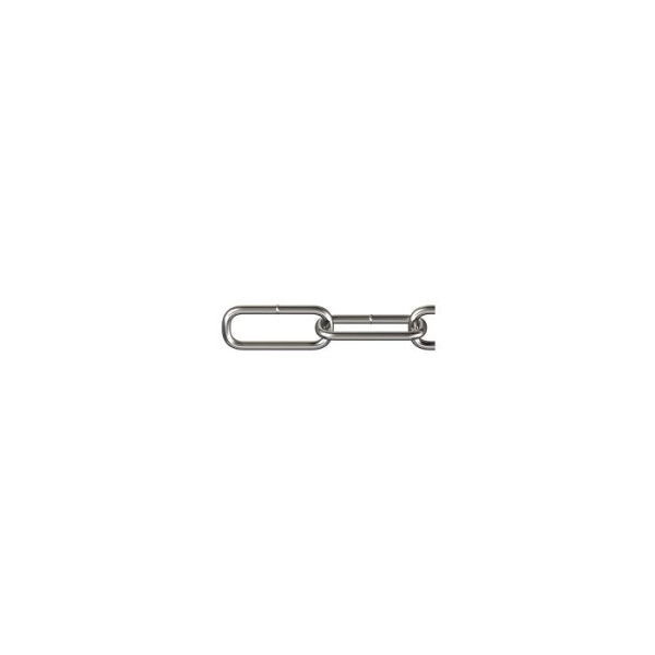 Edelstahlkette 4 × 32 mm langgliedrig, V2A, Meterware