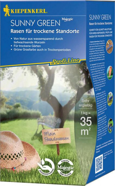 Kiepenkerl Sunny Green Rasen Profi Line trockene Standorte 1kg