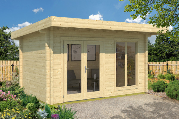 WEKA® Weekendhaus Home-Office 709 Gr.1 70mm natur 460x360cm