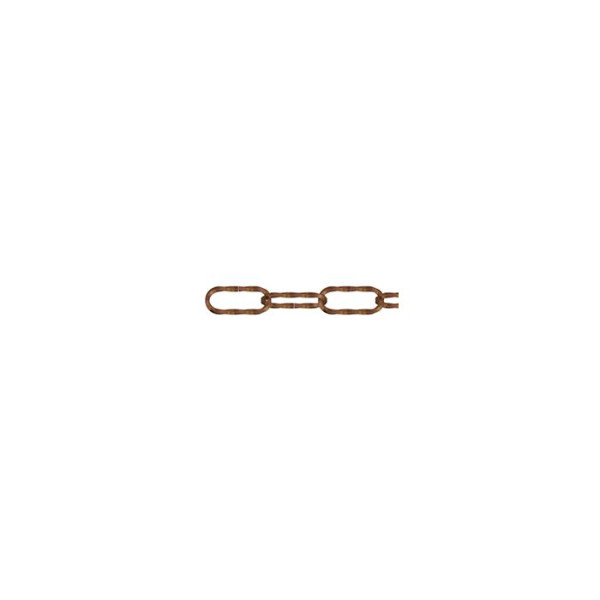 Zierkette Nr. 9200, Vierkantdraht, altmessing, 3,5 mm, Meterware