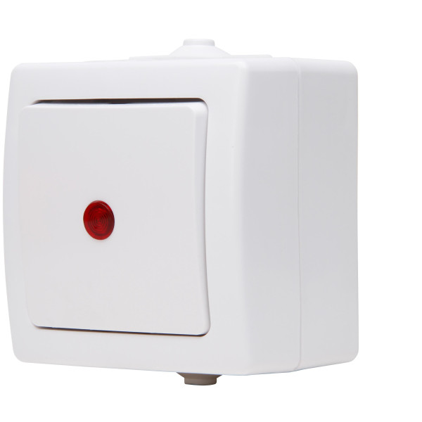 KontrollschalterAufputz-Feuchtraum artiksweiß