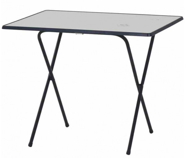 MFG Campingtisch klappbar eckig 60 x 80 cm dunkelblau Kunststoff