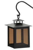 Laterne Stahl mit Stab Echtglaseinsatz Laterne Stahl mit Stab Echtglaseinsatz