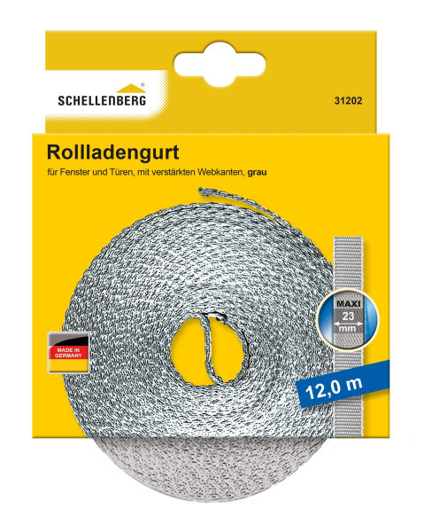 Schellenberg Rollladengurt Maxi 23mm 12m grau 31202