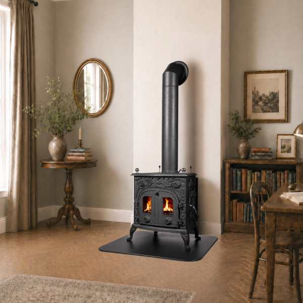 Kaminofen Globe-fire Eros II raumluftunabhängig Guss schwarz 6kW