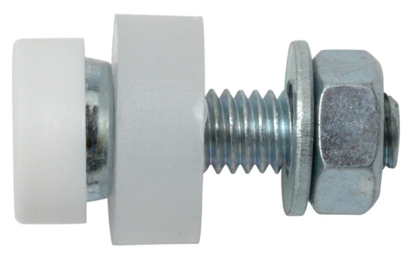 Nummernschildschrauben 6,0 × 20 mm, mit Kappe weiß, verzinkt, 4 Stück