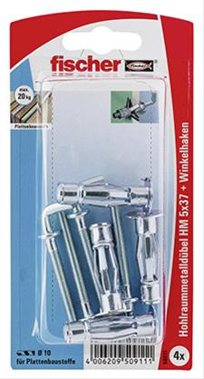 Hohlraum-Metalldübel HM 5 x 37 HK SB-Karte