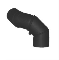 Ofenrohr Bogenknie 4tlg verstellbar 0-90° Ø120mm Stahl schwarz mit Tür Ofenrohr Bogenknie 4tlg verstellbar 0-90° Ø120mm Stahl schwarz mit Tür