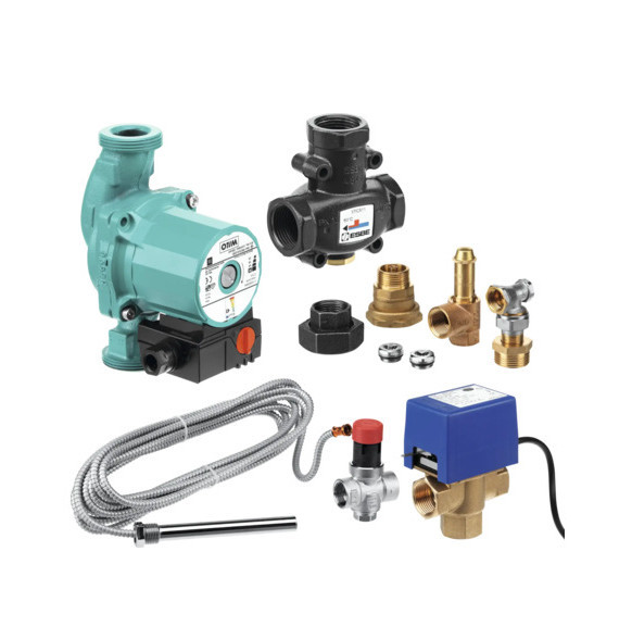 Anschlusszubehör Paket 1 für Hark Kaminofen wasserführend