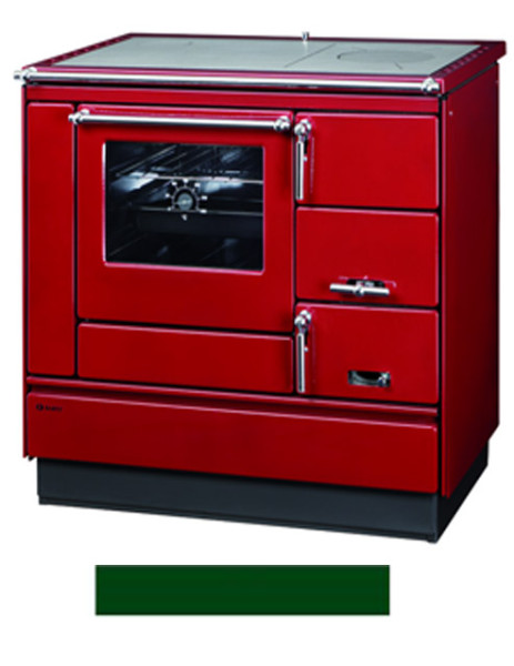 Küchenherd Kohleherd Bartz HKK 92/60 Stahlplatte grün Ans. links