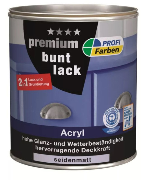 PROFI Acryl Buntlack seidenmatt Schokobraun 375 ml