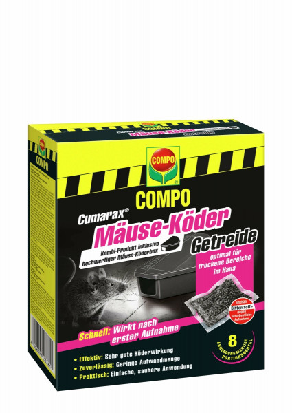 COMPO Cumarax® Mäuse Köder Getreide 8 Stück