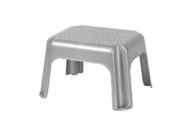 Tritthocker Silber