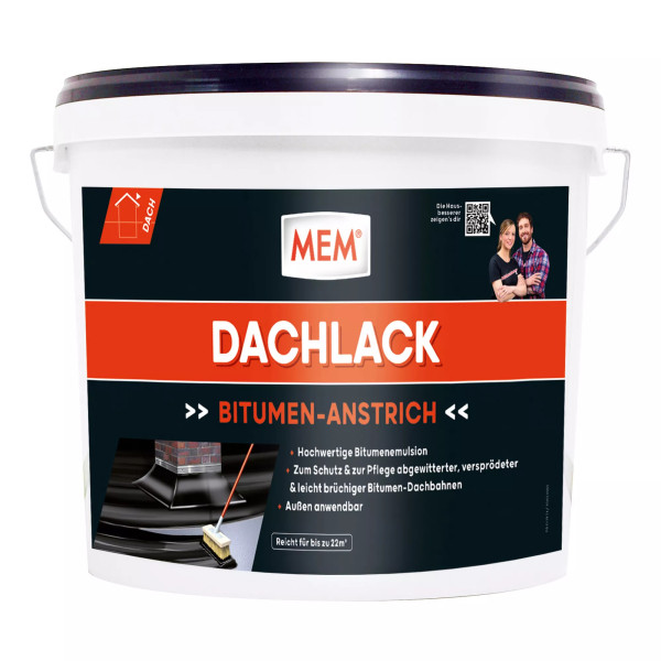 MEM Bitumen-Dachlack 10 l