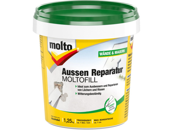Molto Reparatur Moltofill Außen-Fertigspachtel 1,25 kg