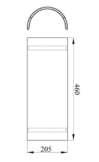 Hitzeschutz - Rohrblende Senotherm schwarz Ø180mm