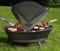 Globe-fire Feuerschale / Rundgrill Fuoco Ø 75 cm Guss schwarz Globe-fire Feuerschale / Rundgrill Fuoco Ø 75 cm Guss schwarz