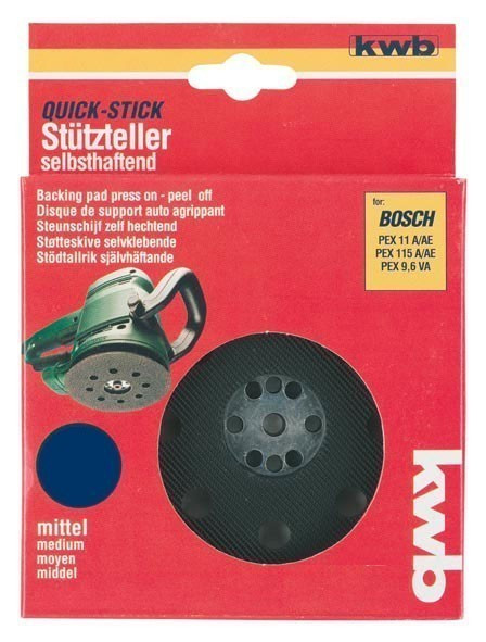 QUICK-STICK Haftstützteller / Klett Gummiteller kwb Tools Ø125cm