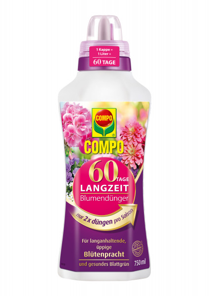 COMPO 60 Tage Langzeit Blumendünger 750ml
