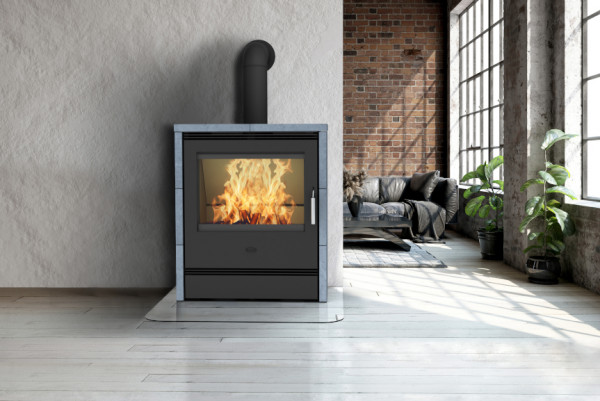 Kaminofen / Dauerbrandofen Fireplace Rönky Speckstein 9/10kW