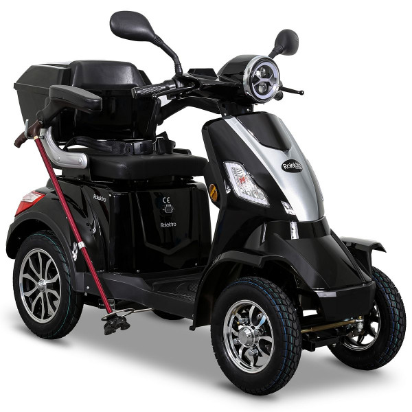 Seniorenmobil Elektroroller Lithium Rolektro E-Quad V3. 25Km/h schwarz
