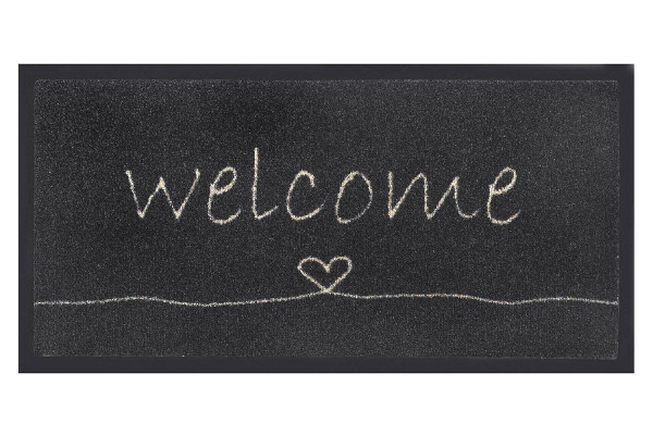 MD-Entree Schmutzfangmatte Emotion Welcome 40x80 cm schwarz