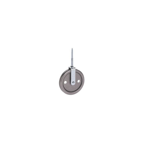 Vogelrolle 30 mm Grauguss mit Holzschraube, für Seil bis 6 mm