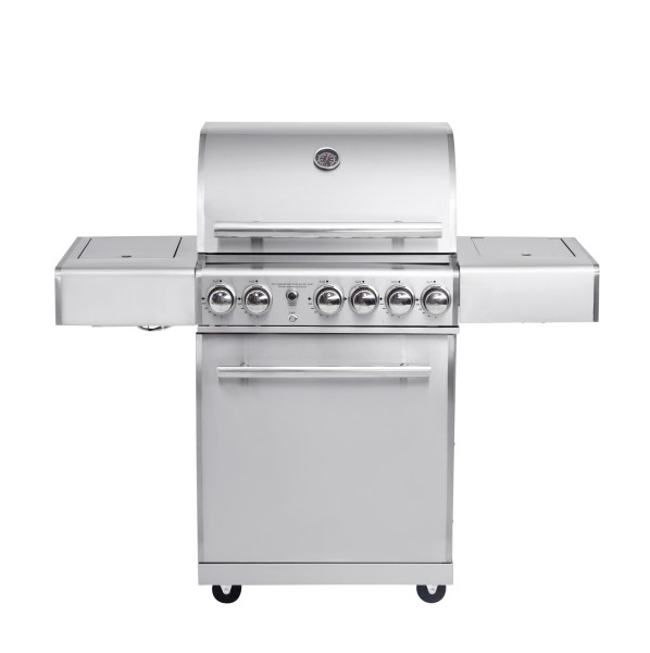 Gasgrill / Grillwagen TOP-LINE ALL'GRILL CHEF M Edelstahl 61x46cm