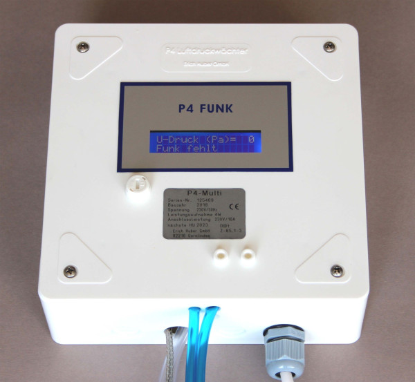 Luftdruckwächter P4 Funk Set Aufputz Erich Huber mit LC Display