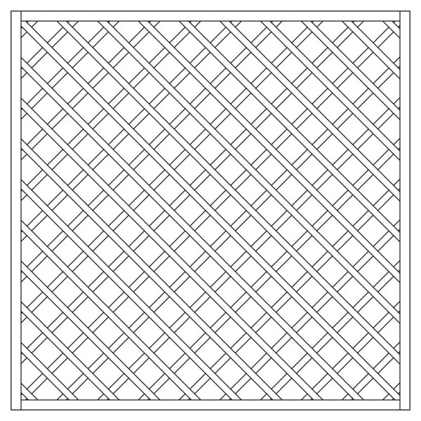 Rankzaun / Rankgitter Trennspalier 10x10 kdi gerade 180x180cm