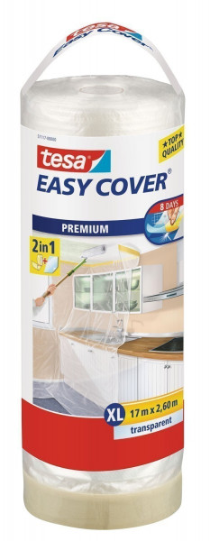 tesa® Easy Cover Premium Abdeckfolie 17 m x 2,60 m (Nachfüllrolle)