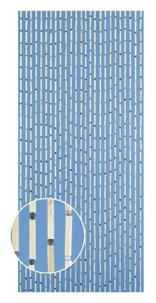 Vorhang / Deko Vorhang Conacord Tonkin Sorghum-Stäbe Länge 200cm