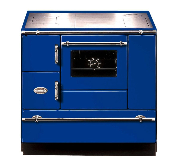 Küchenherd Wamsler K138CL Creative-Line blau Stahlfeld Ans rechts