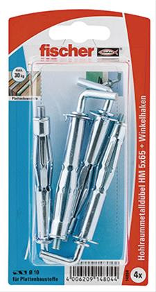 Hohlraum-Metalldübel HM 5 x 65 HK SB-Karte