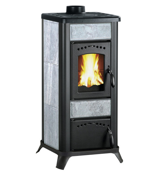 Kaminofen Wamsler KF 188 Romantik schwarz / Naturstein 7,5kW