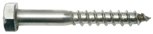 Sechskant-Holzschraube 8 × 60 mm, Edelstahl A2, DIN 571, 1 Stück