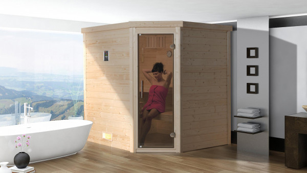 Weka Massivholz Elementsauna TURKU 1 GT Sparset BioS
