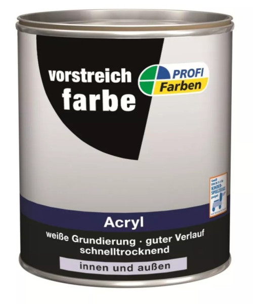 PROFI Acryl Vorstreichfarbe für innen und außen 750 ml