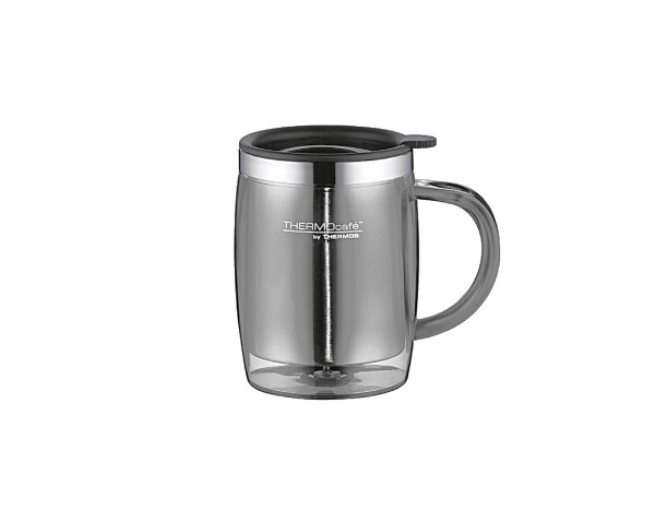 Thermos Isolier Trinkbecher Edelstahl 0,35 L grau
