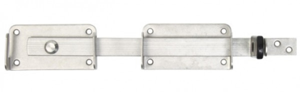 Doppeltorüberwurf Alberts Holztorbeschlag Edelstahl 320x55x115mm
