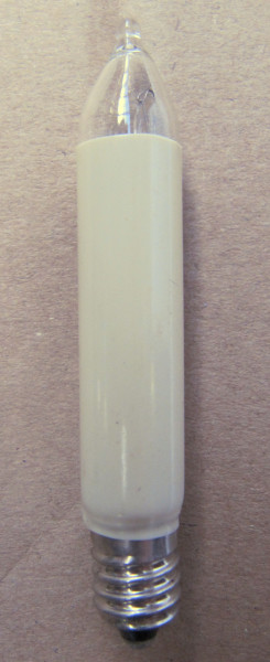 Ersatzlampen Schaftkerze klein elfenbein für 15/16 Brennstellen 16V 3W