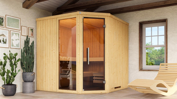 Weka Elementsauna Ecksauna VARBERG 3 GTF