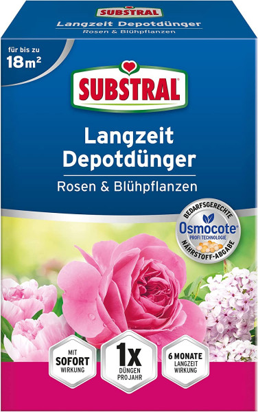 Substral Osmocote Rosen & Blühsträucher Dünger 750 g