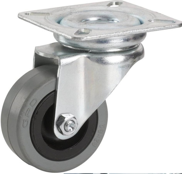 Lenkrolle 50mm Gummirolle - Transportrolle 35kg