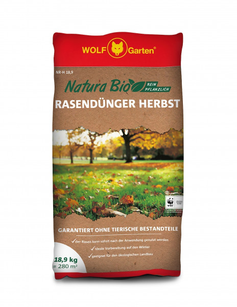 Wolf Garten Natura Bio Rasendünger NR-H 18,9 für 280 m²
