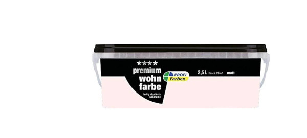 PROFI Premium Wohnfarbe matt Rose-Rot 2,5 LT