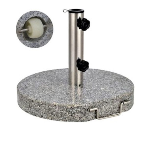 Schirmständer Sonnenschirmständer granit, 30 kg rund