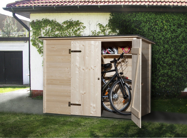weka Fahrrad- und Mülltonnenbox, natur, 19 mm